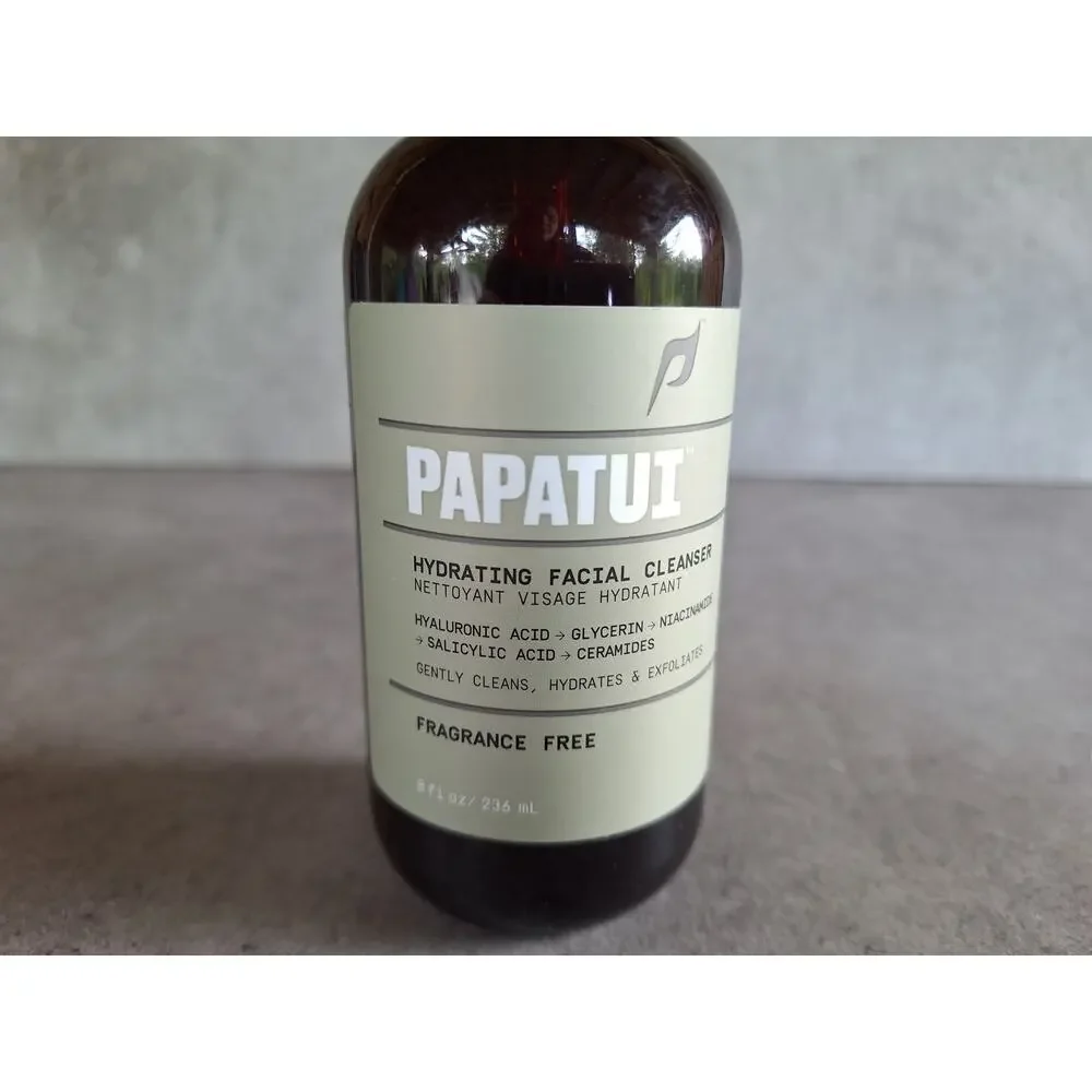 Papatui Hydrating facial cleanser for men NEW 8 oz Skincare exofoliates
